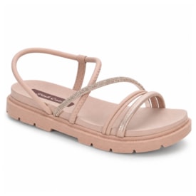 Sandália Infantil Feminina Pink Cats Flat Form Conforto V 6652