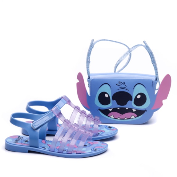 Sandália Infantil Feminina Stitch Grendene Kids 23199