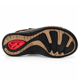 Sandália Masculina Fechada Pegada Couro 165404