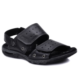 Sandália Masculina Pegada 2 Velcros Couro 131668 