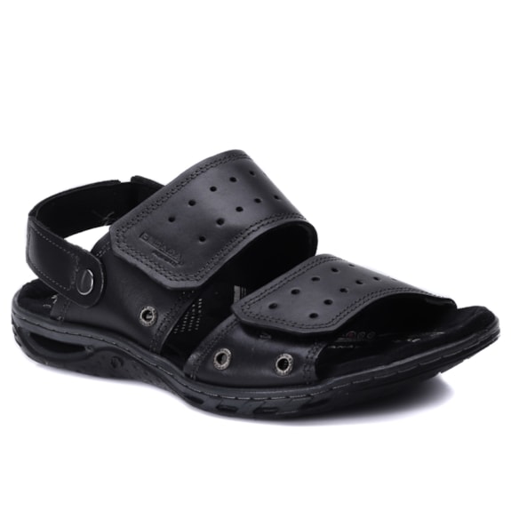 Sandália Masculina Pegada 2 Velcros Couro 131668 