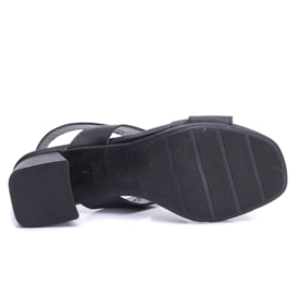 Sandália Modare Salto Bloco com Pedras 7172.127