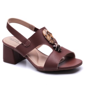 Sandália Modare Salto Bloco com Pedras 7172.127 Avela