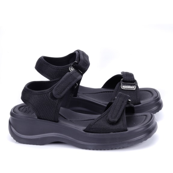 Sandalia Papete Velcro Feminina Azaleia Soft Therapy