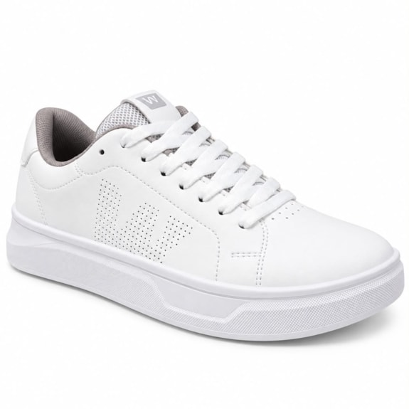 Sapatênis Masculino West Coast de Amarrar Silver 313069-5