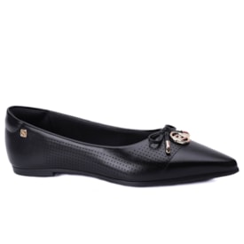 Sapatilha Feminina Santinelli Bico Fino com Laço 1600-008