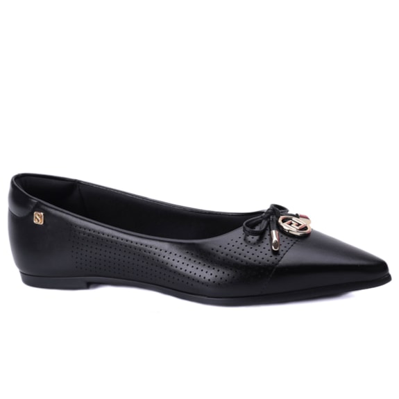 Sapatilha Feminina Santinelli Bico Fino com Laço 1600-008