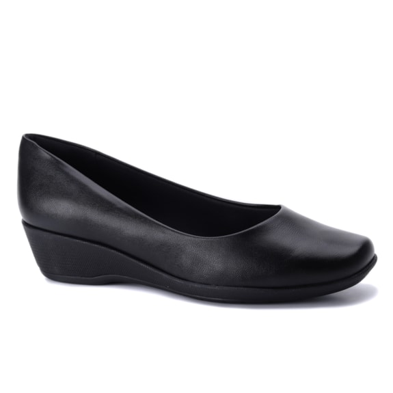 Sapato Anabela Feminino Piccadilly Clássico Napa 143133