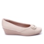 Sapato Anabela Strech Piccadilly Feminino - MARFIM