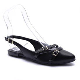 Sapato Chanel Sling Back Feminino Moleca 5444.332