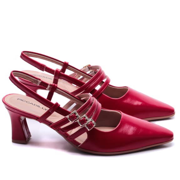 Sapato Chanel Sling Back Feminino Piccadilly 764008 Andaraki