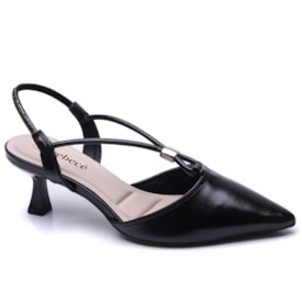 Sapato Feminino Bebecê Salto Baixo Chanel Salome T 3814-375