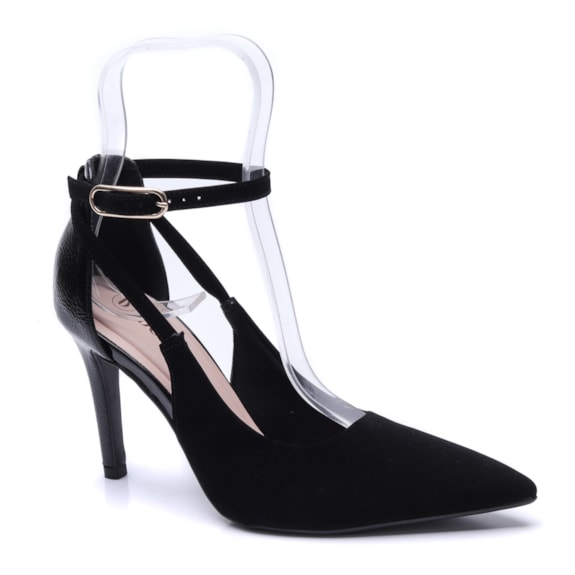 Sapato Feminino Bebecê Scarpin com Fivela T 9430-276