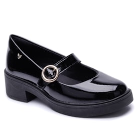 Sapato Feminino Boneca Verniz com Fivela MC 901