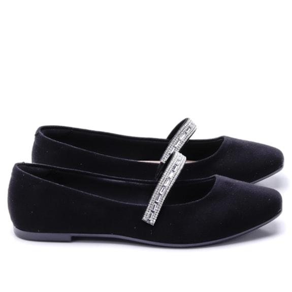 Sapato Feminino Camurça Mary Jane Moleca 5735.235 