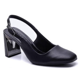 Sapato Feminino Chanel com Salto Bloco da Ramarim 25-18101