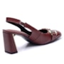 Sapato Feminino Chanel com Salto Bloco e Fivela Ramarim 25-18102 