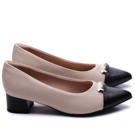 Sapato Feminino Piccadilly Salto Quadrado Strech 739065