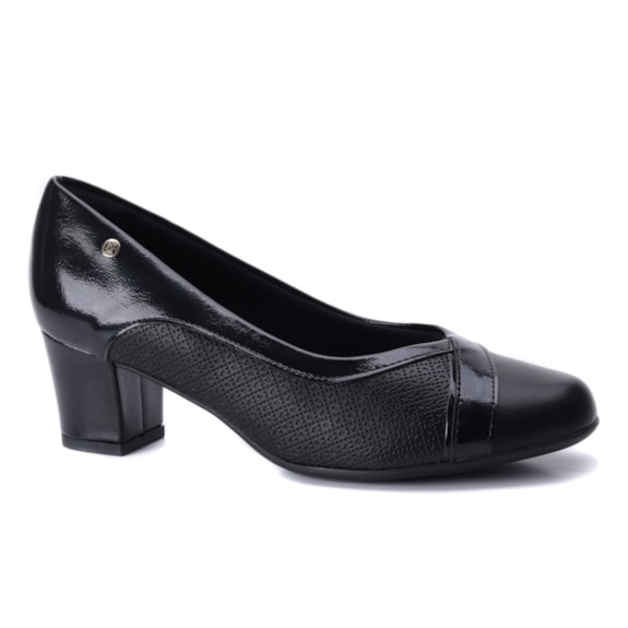 Sapato Feminino Piccadilly Salto Quadrado Stretch