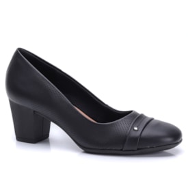 Sapato Feminino Salto Usaflex Couro Clássico UC1101