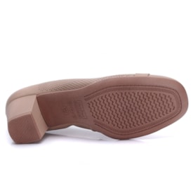 Sapato Feminino Salto Usaflex Couro Clássico UC1101