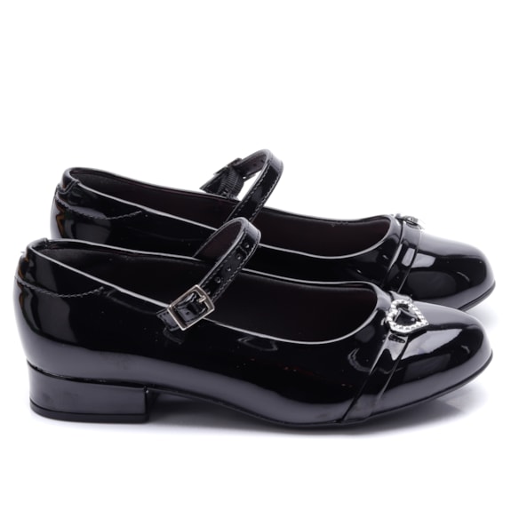 Sapatilha Infantil Molekinha Sapato Social Infantil Preto Sapato