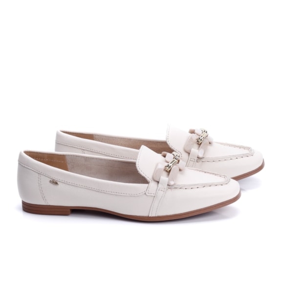 Sapato Mocassim Feminino Dakota BAUNILHA Andaraki