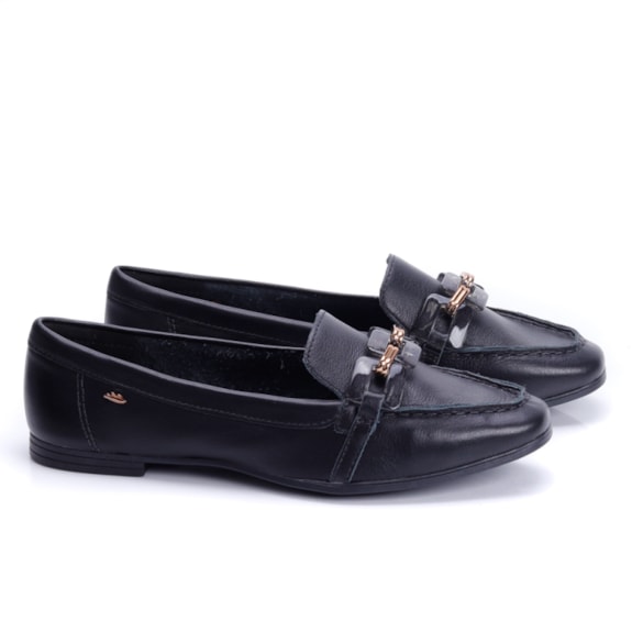 Sapato Mocassim Feminino Dakota PRETO Andaraki