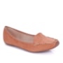 Sapato Moleca Mocassim Feminino Camurça - CAMEL