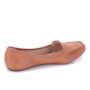 Sapato Moleca Mocassim Feminino Camurça - CAMEL