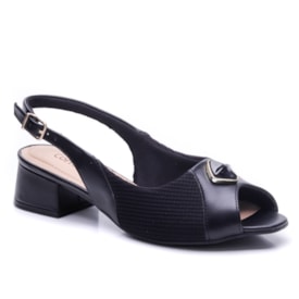 Sapato Peep Toe Feminino Comfortflex 24-64431