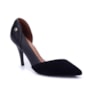 Sapato Scarpin Feminino Nobuck Vizzano - PRETO/PRETO