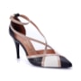 Sapato Scarpin Feminino Vizzano - PRETO/BEGE