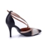 Sapato Scarpin Feminino Vizzano - PRETO/BEGE