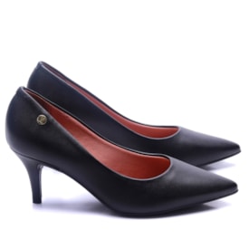 Sapato Scarpin Vizzano Feminino Salto Médio 1185. 702 Preto