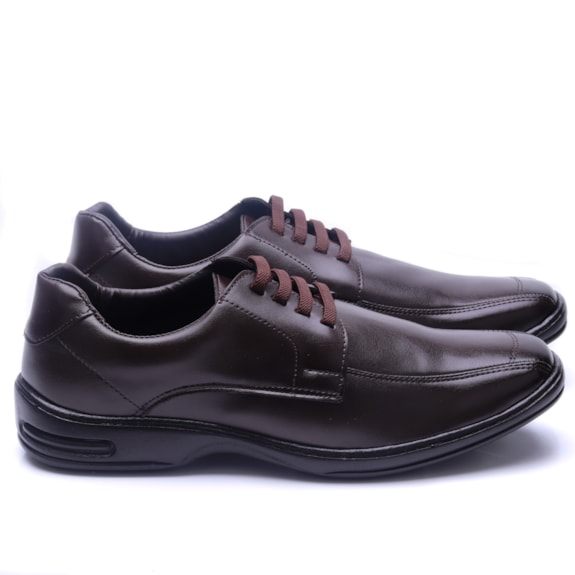 Sapato Social Esportivo FranShoes Masculino CAFE Andaraki