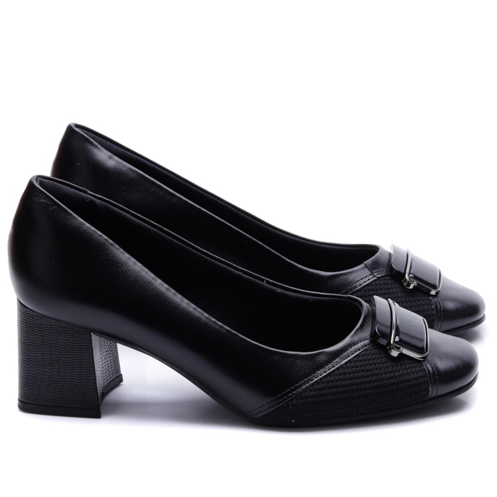 Sapato Social Feminino Coomfortflex Lycra Couro 24-75302 - Andaraki