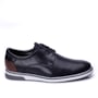 Sapato Social Masculino Zapattero  - PRETO/DARK BROWN