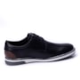 Sapato Social Masculino Zapattero  - PRETO/DARK BROWN