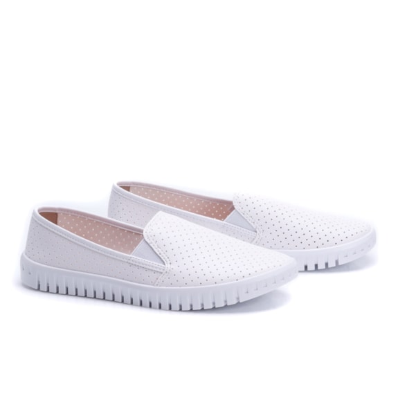 Slip On Feminino Moleca - BRANCO