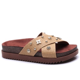 Tamanco Birken Feminino Moleca com Detalhe Metálico 5500.112