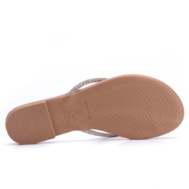 Tamanco Dedo Feminino Moleca Tira com Brilho 5557.103