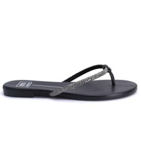 Tamanco Dedo Feminino Moleca Tira com Brilho 5557.103