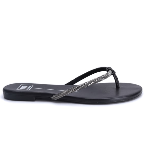 Tamanco Dedo Feminino Moleca Tira com Brilho 5557.103