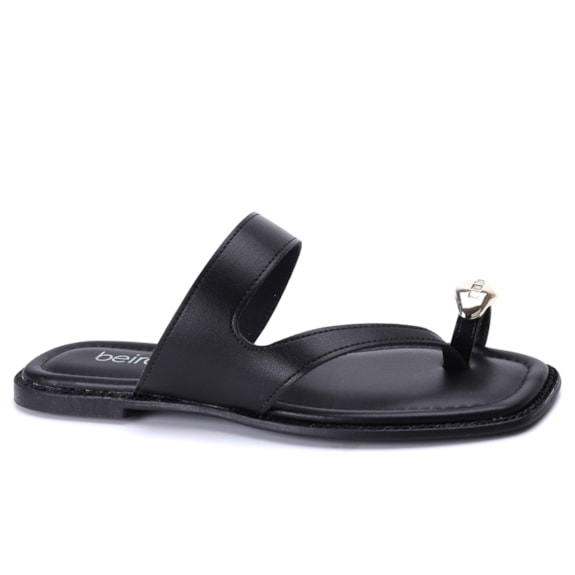 Tamanco Feminino Beira Rio Rasteiro com Detalhe no Dedo 8506.209