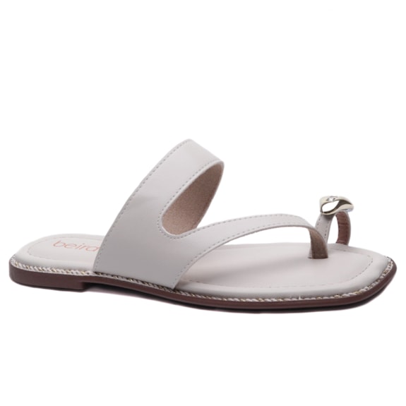 Tamanco Feminino Beira Rio Rasteiro com Detalhe no Dedo 8506.209