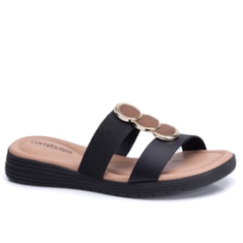 Tamanco Feminino Comfortflex Rasteiro 25-551401