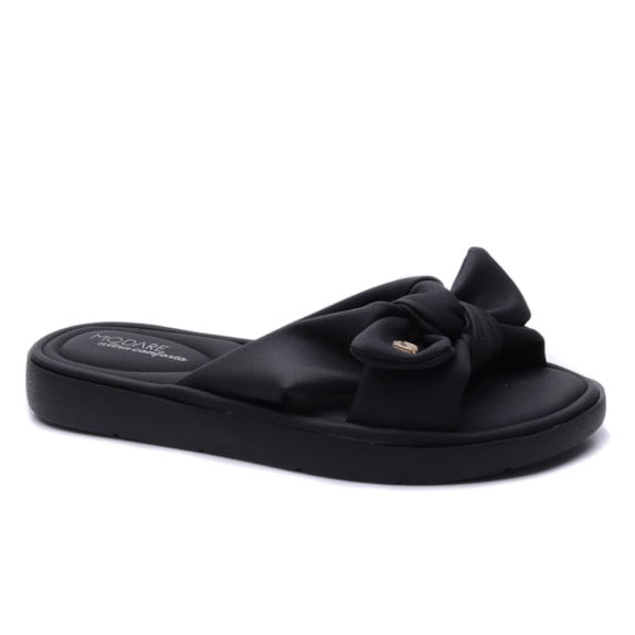 Tamanco Feminino Modare Rasteira Ultra Soft Slide com Laço 7208.101 N
