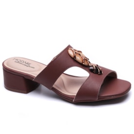 Tamanco Feminino Modare Salto Bloco com Pedras 7211.104