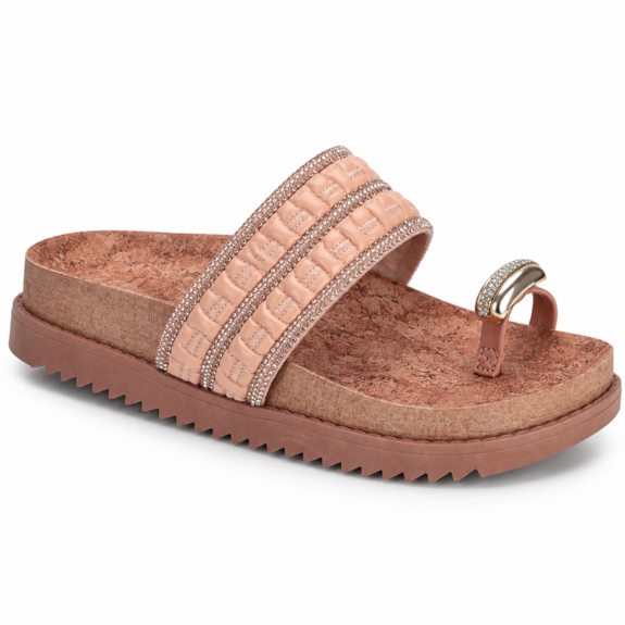 Tamanco Feminino Moleca Birken Dedo Brilho 5500.324